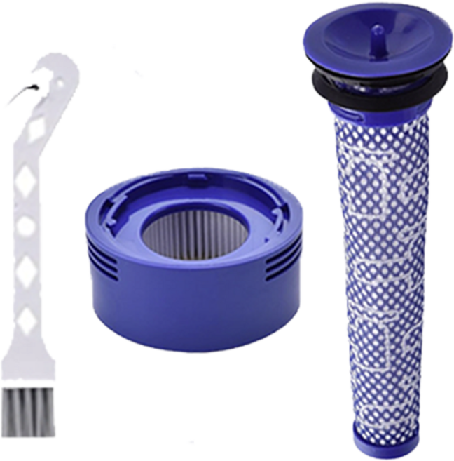 루그리 다이슨 호환 청소기 v7 v8 모터 필터 세트, 1개