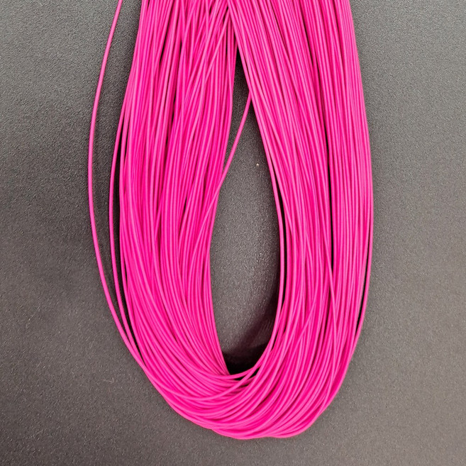 서원216 수경 묵주 염주 둥근 고무줄실 1미리 90미터, 1개, 형광핑크