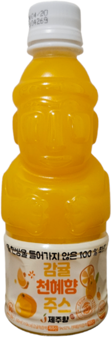 제주향 100% 착즙 감귤 천혜향 주스 330ml 무설탕 NFC, 32개