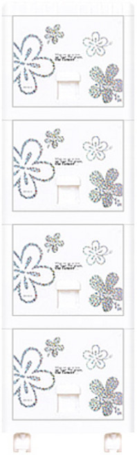 지오리빙 윙크 틈새수납장, 4단 화이트