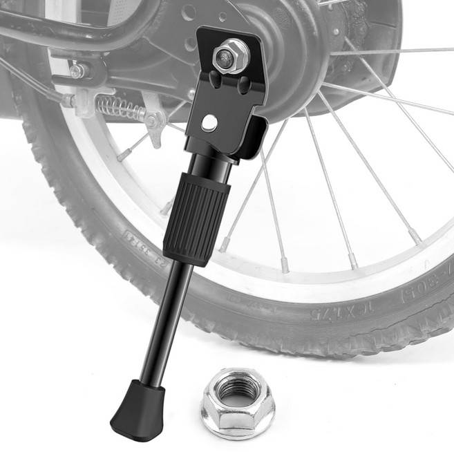 SEISSO 자전거 킥스탠드 받침대 외발 지지대 고정대 퀵스탠드 주차 지지대 16인치, 1개
