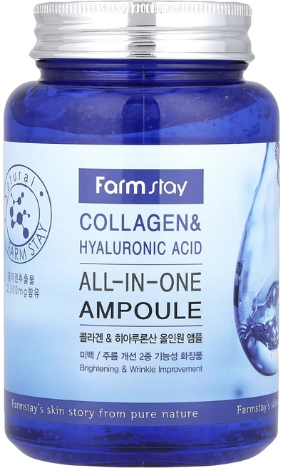 절실히 몸관리가필요한시기 Farmstay 콜라겐 및 히알루론산 올인원 앰플 250ml(8.45fl oz) 프리미엄할인상품입니다, 250ml, 1 - 쿠팡
