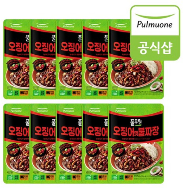오징어맛불짜장 덮밥소스 180g x 10개