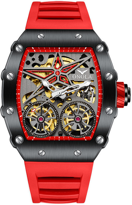 ONOLA 전자동 기계식 펀칭 방수 시계