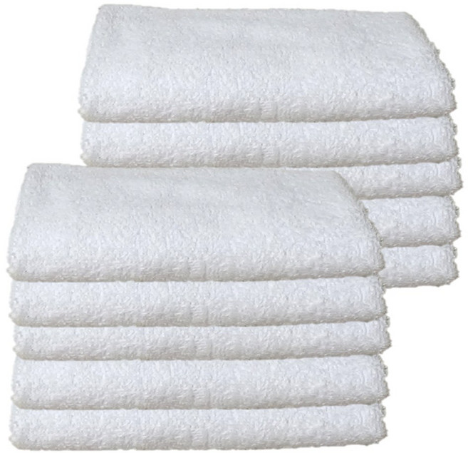 하트민 흰수건 기본타올 회수건 회타올 백색타올, 10개, 화이트120