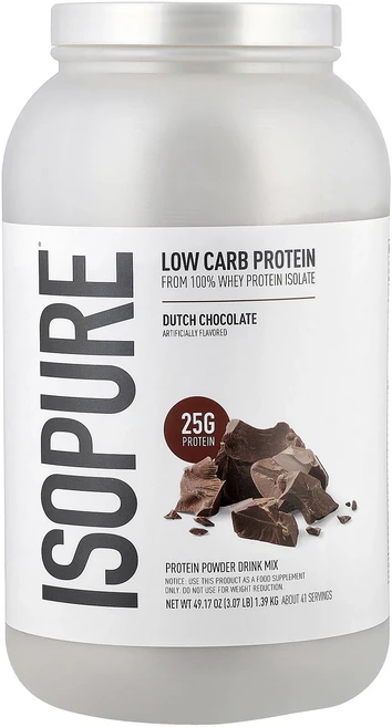 몸관리하세요 겨울입니다 Isopure 저탄수화물 단백질 분말 더치 초콜릿 1.39kg(3.07lb) 특별관리진행, Isopure저탄수화물단백질분말더치초콜릿139kg307, 1개 - 쿠팡
