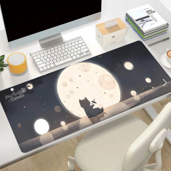 장패드 포근 캣일러스트 데스크매트, 1개, A타입