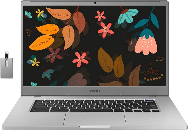 삼성 크롬북 4+ 노트북 15.6인치 FHD LED 디스플레이 인텔 셀러론 N4000 4GB RAM 64GB eMMC HD 웹캠 Wi-Fi 5 블루투스 크롬 OS 플래티넘 타이탄, 4GB | 64GB eMMC