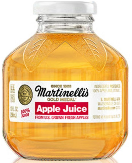 마르티넬리 골드메달 애플주스 296ml 24병 1박스/마티넬리 사과주스(병포장), 7.104L, 1박스