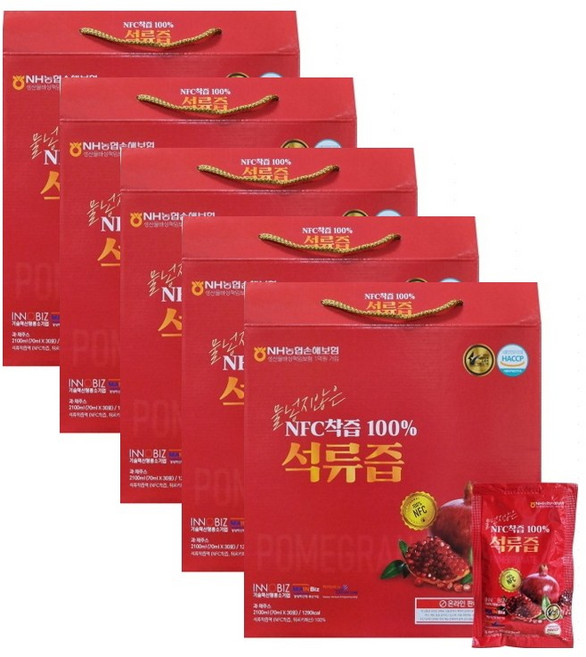 더존건강 NFC 착즙 100% 석류즙 30포 캐리어타입, 70ml