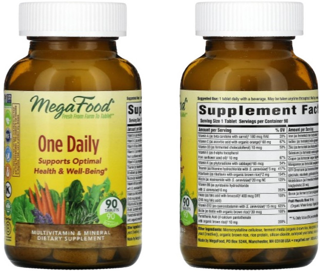 메가푸드 원 데일리 90정, 1개