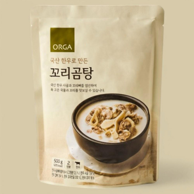 올가홀푸드 꼬리곰탕, 500g, 1개