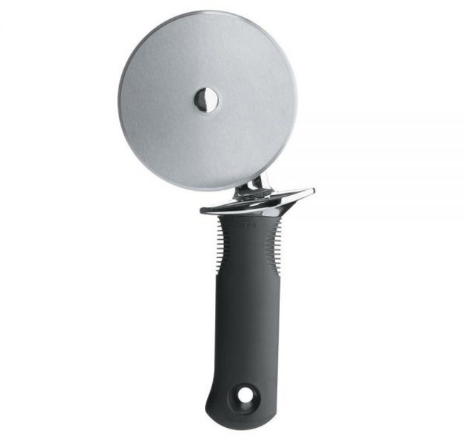 OXO 굿 그립 스테인리스 스틸 10.2cm(4인치) 피자 휠 및 커터, OXO 스틸 10.2cm(4인치) 피자 휠, 스테인리스, 1개