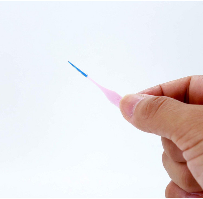 Kobayashi Interdental toothbrush 일본 코바야시 치간 칫솔 부드러운 고무 타입 SSSS-SS 초극세 사이즈 20개 8팩, 8개, 20개입