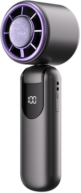 케이씨링크 100단 급속 냉각 무선 휴대용 선풍기, 그레이