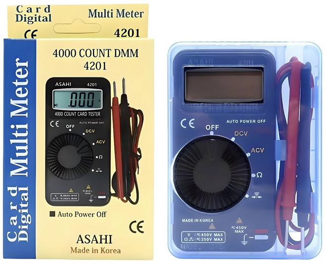 아사히 포켓테스터기 테스트기 SK-4201 미니 국산, 1개