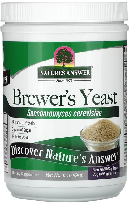 Nature's Answer Brewer's Yeast 16 oz (454 g), Nature's Answer, Brewer's Yeas, 1개, 454g - 쿠팡