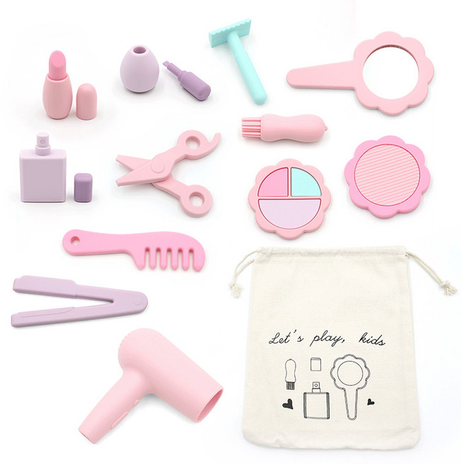 토이머스 소프트 실리콘 미용놀이 세트 12종 1개, 혼합색상