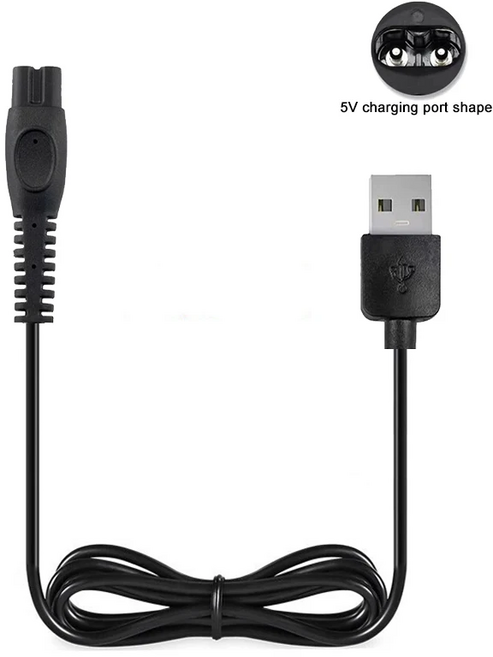 필립스 노렐코 면도기용 USB 충전기 (5V) S5880/81 S7887/82 X5006/85 S7885/85 S7886/84 QP2724/90 QP2834/70 S7887/82, 1개