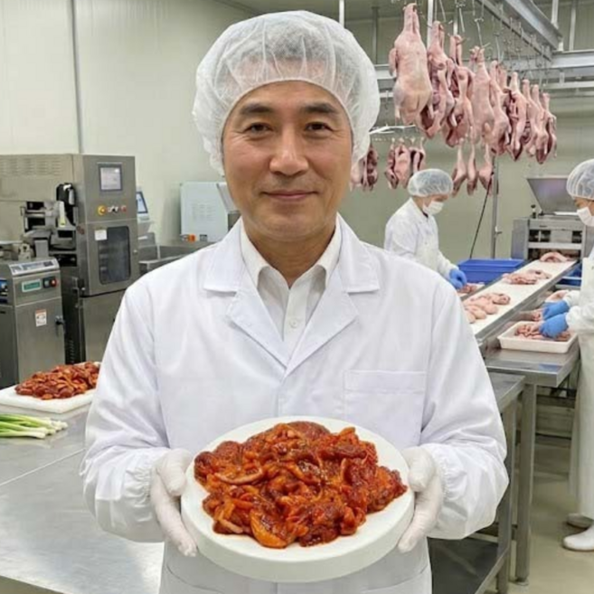 먹사부 국내산 오리로 만든 고추장 양념 오리주물럭 불고기, 300g, 3개