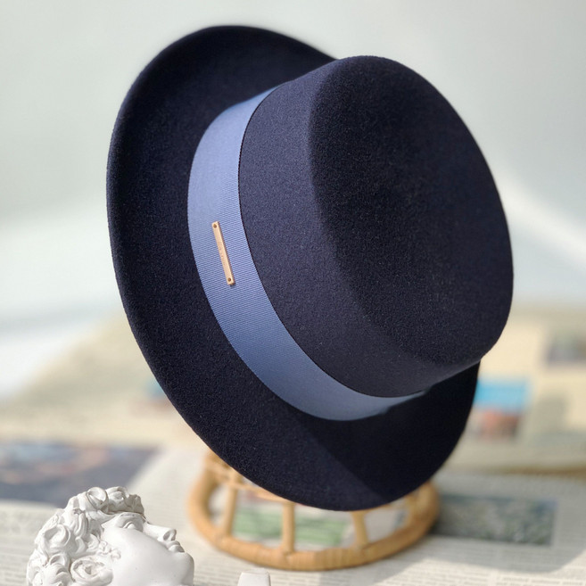 패션 여성 모직 페도라 프렌치 가을 겨울 탑 울 여성 페도라 LT