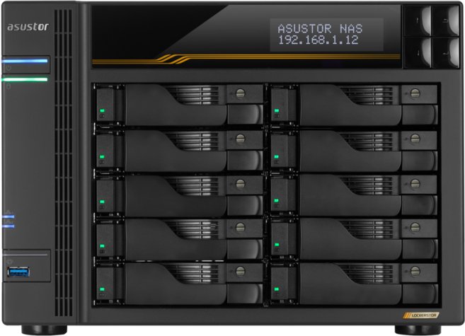 아수스토어 AS6810T 케이스 10베이 기업용 나스 스토리지 서버 라스코