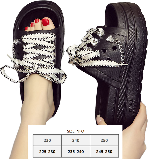 셀럽당여성 슬리퍼 여름 통굽키높이 미끄럼 방지 패션 리본 여성화