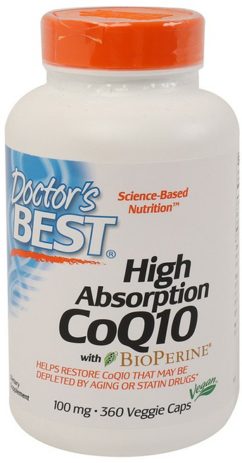 Doctor's BEST 高吸收輔酶Q10素食膠囊 100mg, 360顆, 1罐