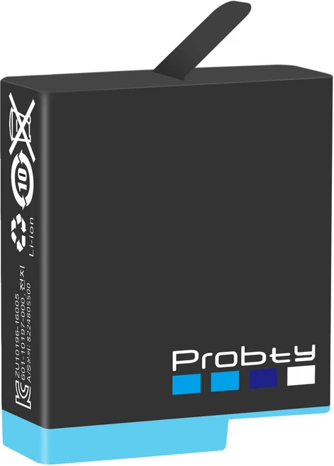 고프로 히어로 8 히어로 7 히어로 6 용 오리지널 Probty 블랙 배터리 또는 트리플 충전기 고프로 히어로 8, 05 1 Battery