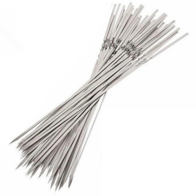 바베큐 꼬치 쇠꼬챙이 양꼬치 캠핑구이 그릴 꼬치구이 스텐 꽂이 10p, 꼬치10P