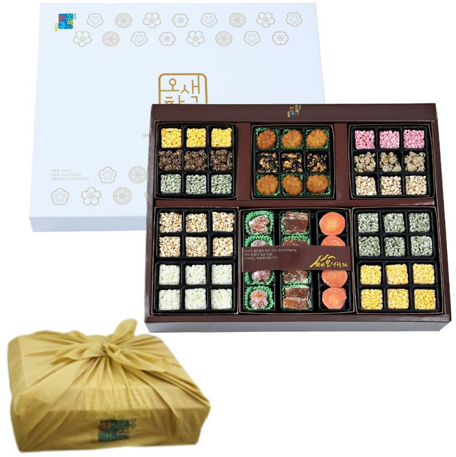 수제 정성가득 2단 한과 선물세트 양양오색한과 명절 상견례 이바지 답례품 시댁 부모님 어르신 선물