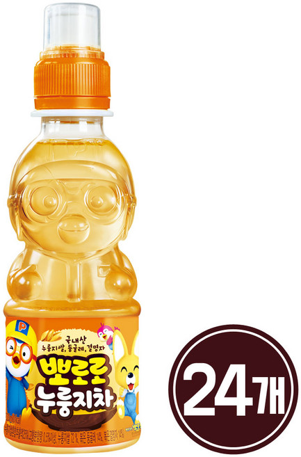 팔도 뽀로로 누룽지차, 220ml, 24개