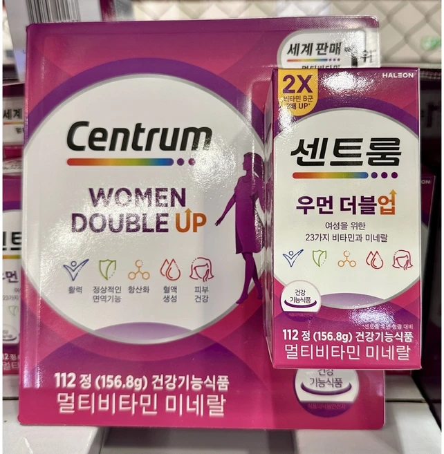 센트룸 여성용 우먼 더블업 멀티비타민 미네랄 영양제, 112정, 1개 - 쿠팡