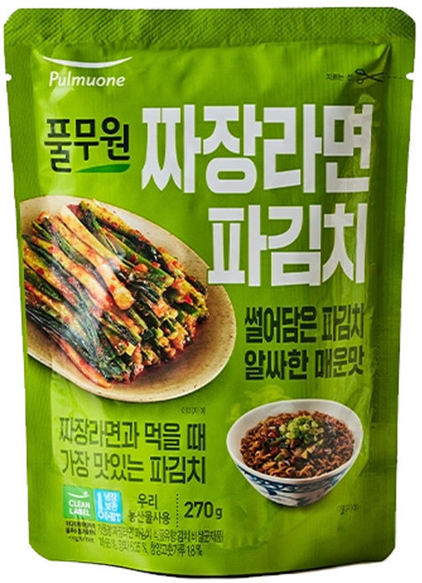 풀무원 짜장라면 파김치, 270g, 1개, 270g
