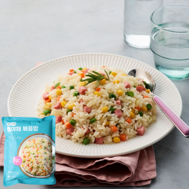 엄지 햄야채볶음밥 간편한 한끼, 5개, 300g