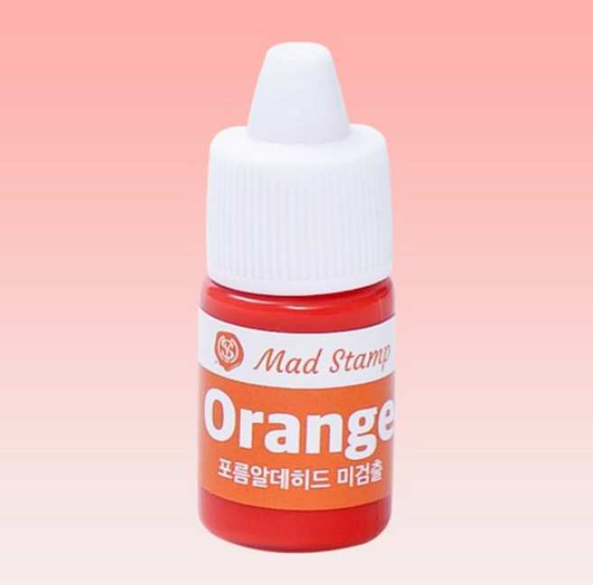 만년 도장 리필잉크 스탬프 패드 리필 충전 방법, 주황