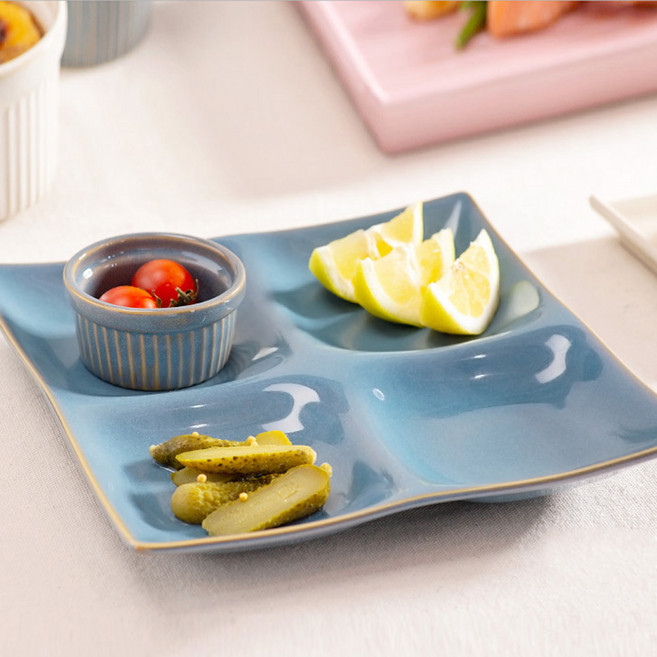 로얄베일 샤롯데 4절접시, 피치핑크, 1개