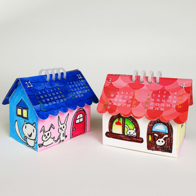 RO 우리동네 가게 집모양 탁상달력 만들기 (6종택1), 동물병원