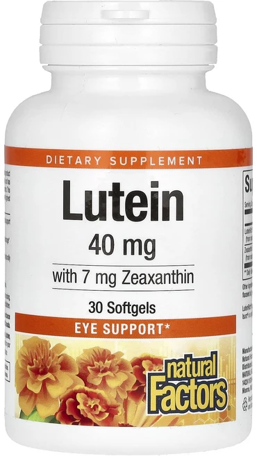 Natural Factors 루테인 40mg 소프트젤 30정, NaturalFactors루테인40mg소프트젤30정, 1개 - 쿠팡