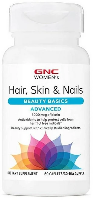 지엔씨 여성 헤어스킨네일 어드밴스드 뷰티베이직 멀티비타민 GNC Hair Skin Nails, 1개, 60정 - 쿠팡
