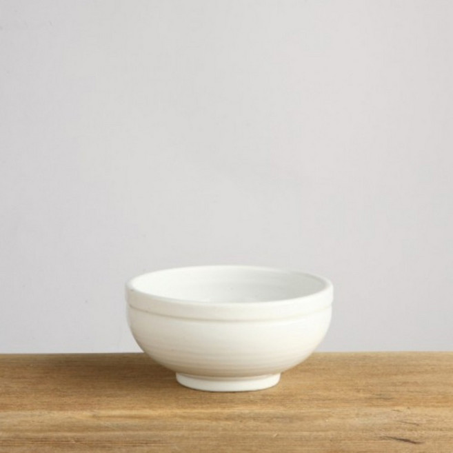 이천도자기 떡살백자 대접 13cm 그릇 식기 kyw31004IR, 상세페이지 참조, 1개