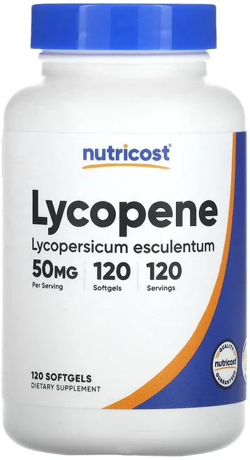 Nutricost 라이코펜 50mg 소프트젤 120정, 1개 - 쿠팡