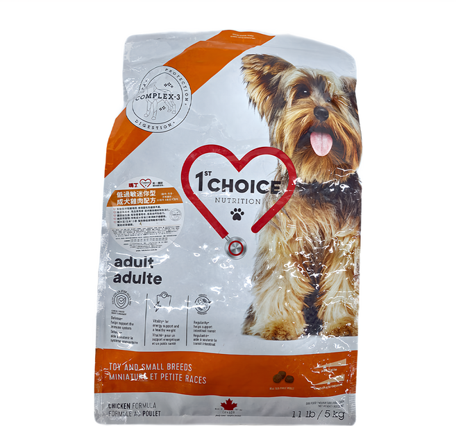 1st Choice 瑪丁第一優鮮 低過敏迷你型成犬乾飼料, 雞肉, 5kg, 1袋