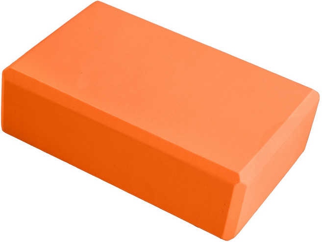 EVA 요가 벽돌 압축 운동 피트니스 댄스 다리 프레스 요가 블록 필라테스 스트레칭 운동, 주황색, 1개