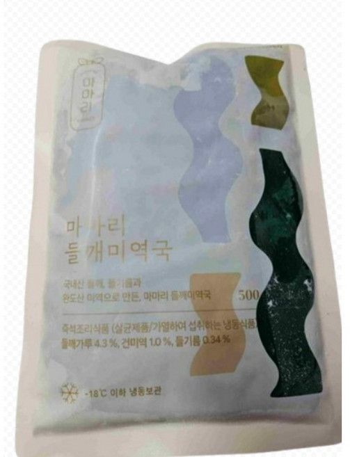 마마리 완도산건미역으로끓인 들깨미역국 국내산들깨가루 간단하게준비하는안주로제격, 6개, 500g