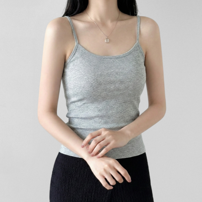 제너럴에이 골지 끈나시 이너 나시티 스판 민소매