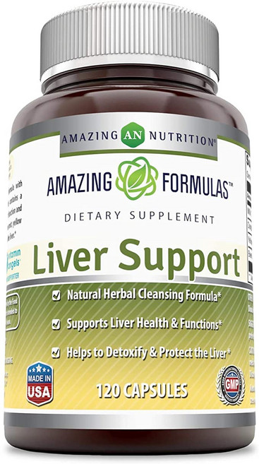 Amazing Formulas 간 건강 도움 120 캡슐(Non-GMO 글루텐 프리), 1개, 120정