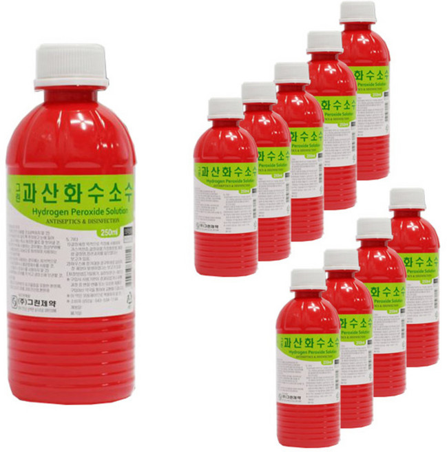그린제약 과산화수소수, 10개, 250ml