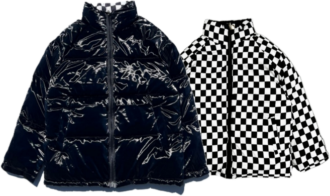 키즈 주니어 패딩 남아 여아 봄 가을 경량 유광 양면 패딩 점퍼