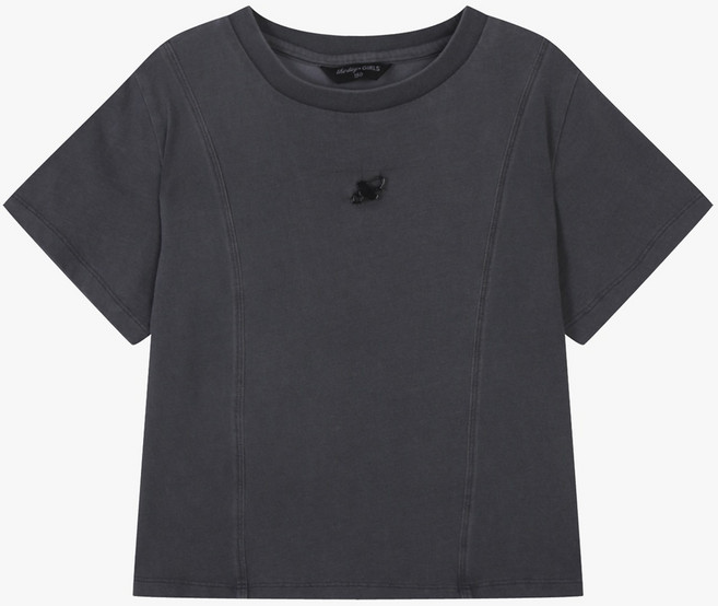 더데이걸 물나염 절개 반팔티TGRA25310